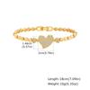 Luxury Shiny Zircon Charm Bracelet for Women, Gold Color Metal Geometric Chain Wristband Bangle, Fashion Exquisite Jewelry Gift
