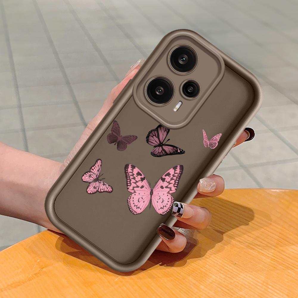 Soft Silicone Square Ladder Printing Pattern Phone Casing Full Cover Camera Shockproof Protection Rubber Case for Xiaomi Redmi