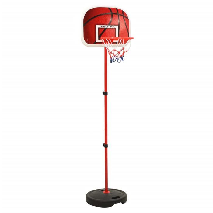 VidaXL Adjustable Basketball Set for Children Port Basketball Hoop and Basketball Game Set Boys Outdoor 80348
