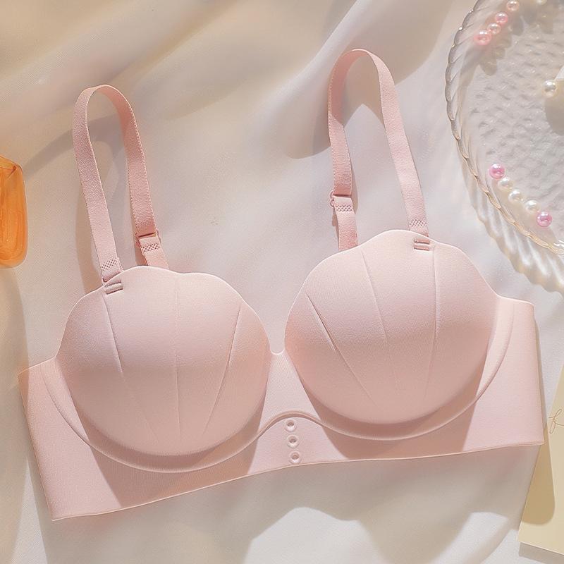 

Traceless women s small breasts gather on the palm cup to collect secondary breasts, anti-sagging, no shoulder straps, non-slip bra cover, female XL 38/85AB рожевий