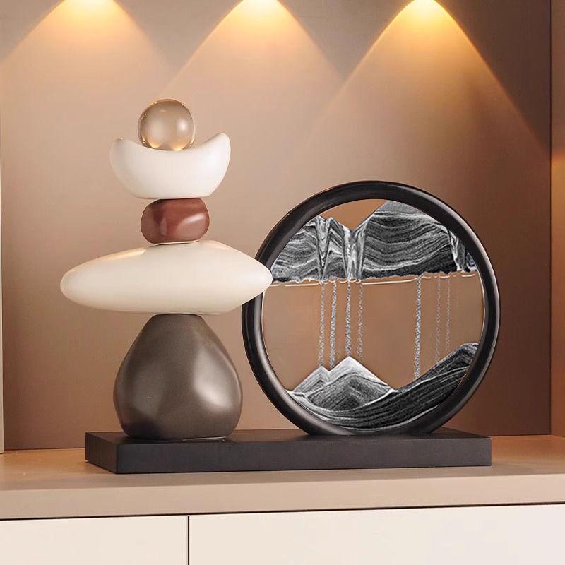 Quicksand Painting Ornament for Living Room, TV Cabinet, Wine Cabinet, and Office Décor