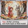 2D Whimsical Little Red Riding Hood Photography Background
