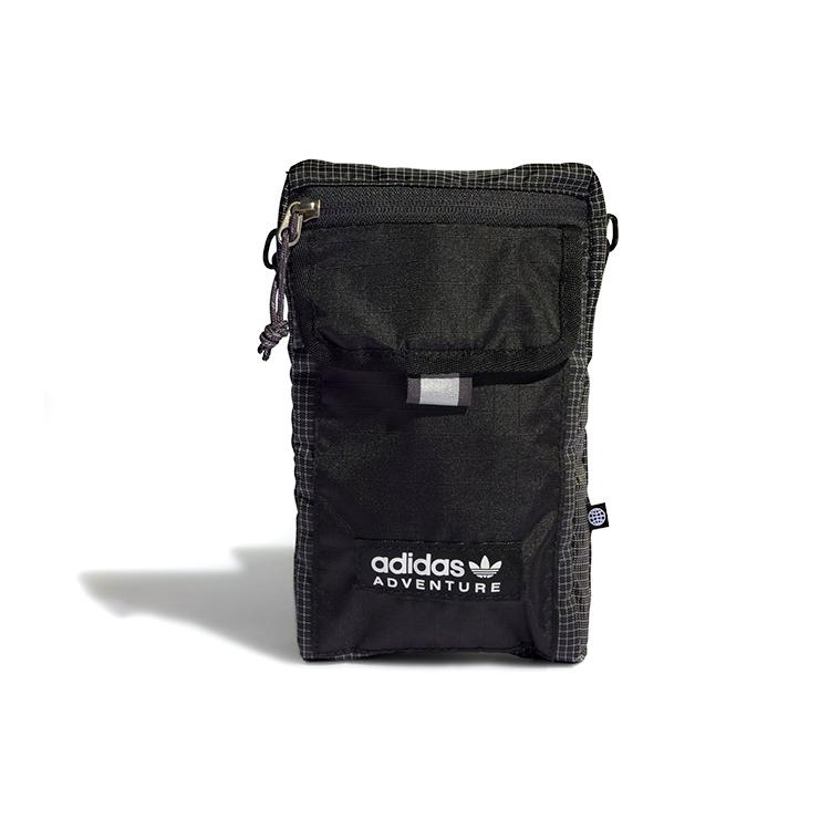 New Adidas Originals Fabric Crossbody Bag Regular Unisex Pure Black HL6728