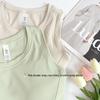 Damen Ripp-Y-Rücken Yoga Tanktop mit festen Cups - Hohe Elastizität, Figurbetont, Integrierter Sport-BH