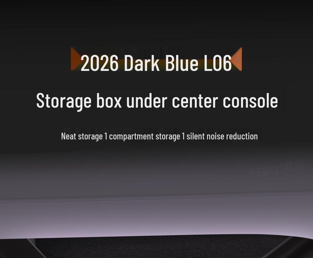 Dark Blue L06 Storage Box for Modified Center Console, Car Interior Accessory for 26 Models