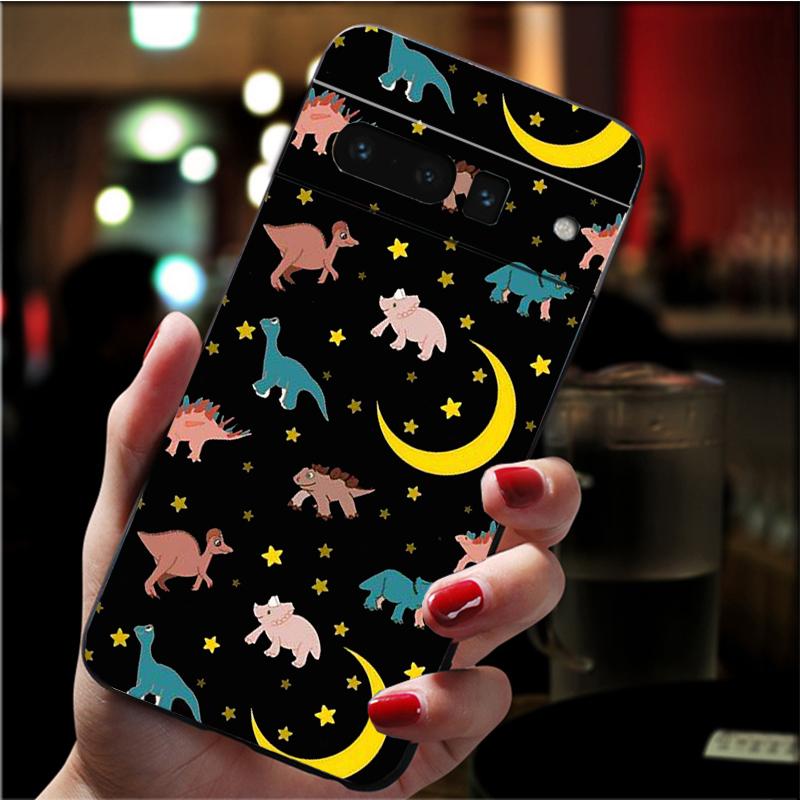 Phone Case for Google Pixel 7 Pro 7 6A 6 Pro 5A 4A 3A Pixel 4 XL Pixel 5 6 4 3 XL 3A XL 2 XL Cute Baby Dinosaur Case Funda