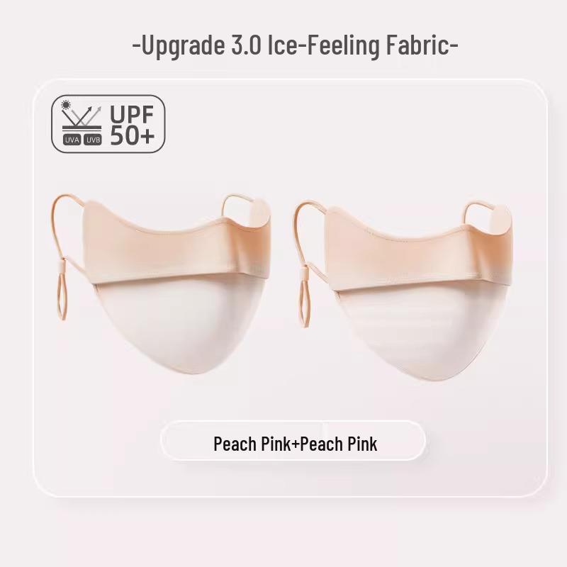 Gradient Ice Silk Anti-UV Women's Face Mask with Eye Protection - Breathable and High Value for Summer 2025