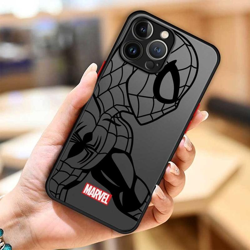 

Чехол для телефона для Apple iPhone 11 12 13 14 16 Pro 15 Pro Max 16 Plus XR 12mini 13mini Прозрачный Marvel Грут Человек-паук Железный человек Студия for iPhone 15ProMax