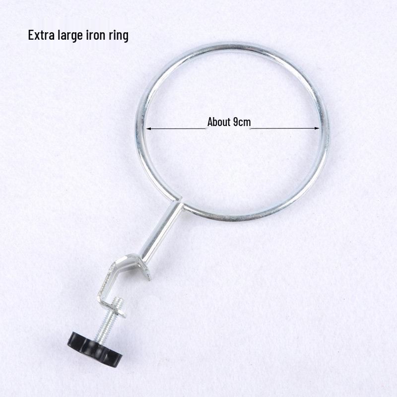 Ensemble de trépied en fer: Anneaux Grands et Petits avec Entonnoir et Accessoires à Base Carrée