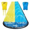 Wasserrutsche Wham-O Slip N Slide Double Wave Rider 548,6 cm - Rutschmatte mit 2 aufblasbaren Brettern - Kinder 5-12 Jahre