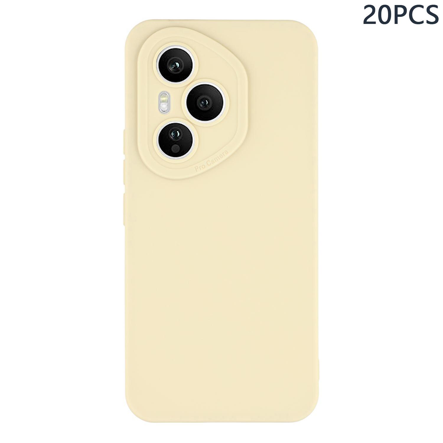Bulk Purchasing 20Pcs For Honor 400 Pro 5G (Global) Case Precise Cutouts 1.3mm TPU Matte Phone Cover Ivory White