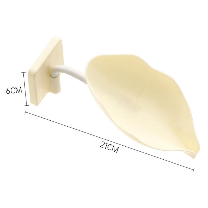 Wandmontierte Seifenschale Biegsamer Kunststoff Ablauf Seifenhalter Abtropfende Seifenbehälterbox Toilette Wäschezubehör Ablage