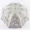 Princess Double Lace Embroidered Sun Umbrella Lace Flower Sun Protection UV Protection Women's Black Glue Sun Umbrella