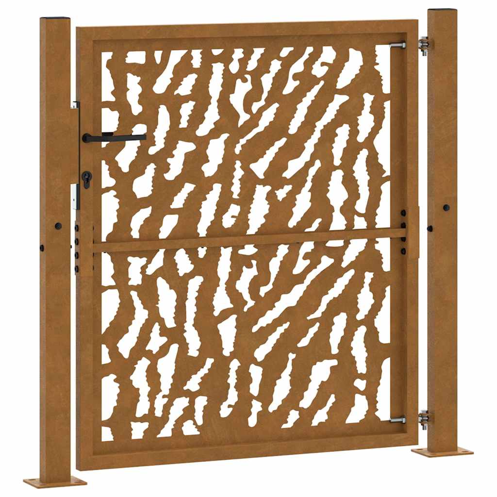 Garden Gate 100x100 Cm Weathering Steel Trace Design