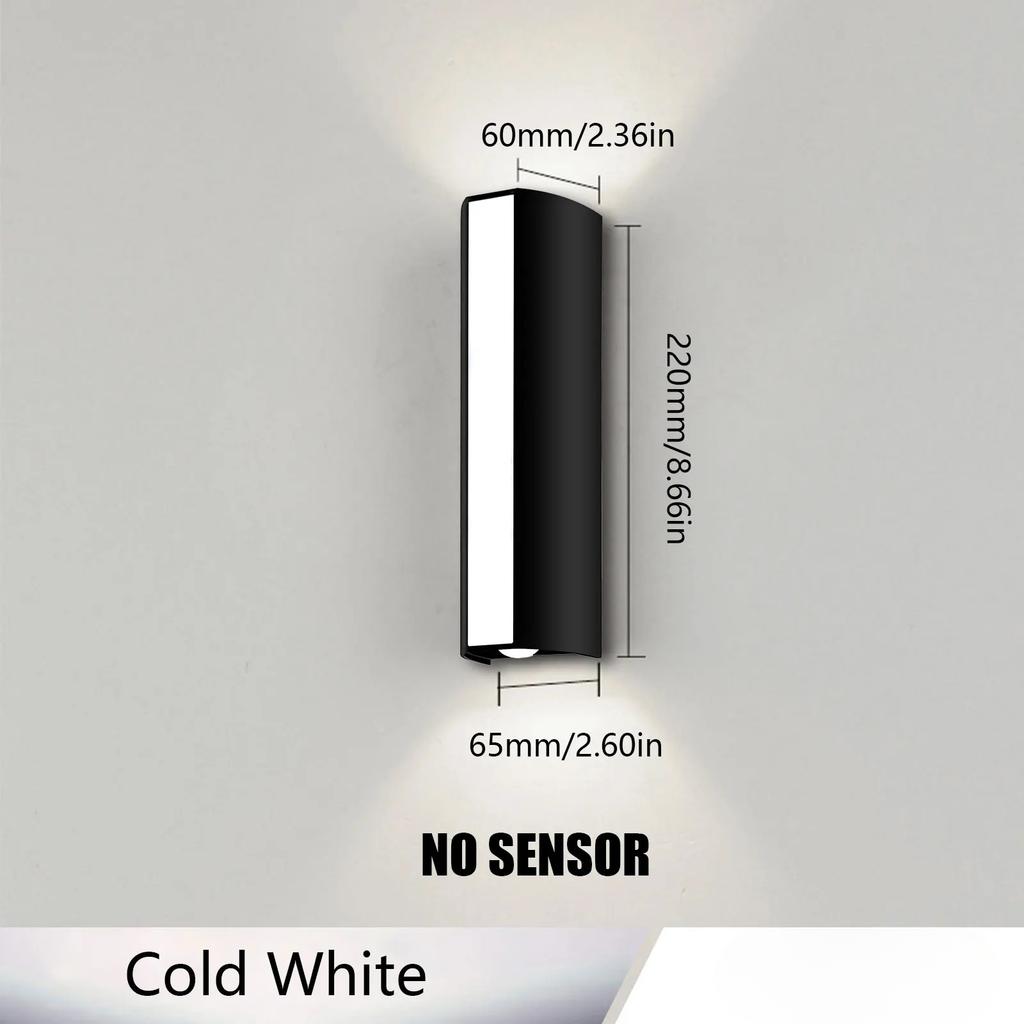 Outdoor LED Wall Light 6W IP66 Waterproof Lamp Warm White Cold White Exterior Wall Mounted Lighting for Home Decor