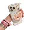 Ins Korean Blue Plaid Bear for iPhone17promax Apple 16 Mobile Phone Case 15pm Explosion 17