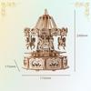 3D Wooden Music Carousel Puzzle: Educational DIY Stereo Toy Gift