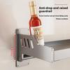 Spice Storage Holder 20x30cm Wall Mounted No Drill Kitchen Organizer Display Rack