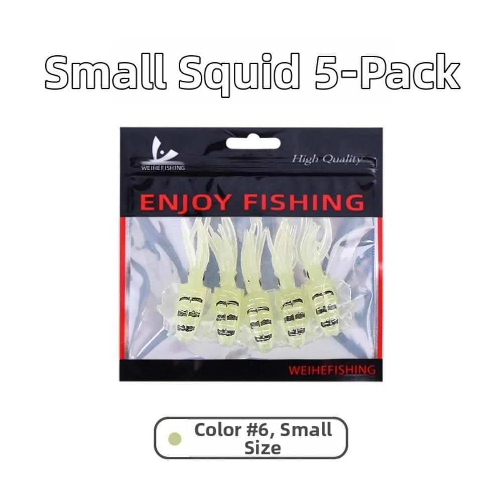 Lifelike Design Squid Fishing Bait Soft Material PVC Swimbait 2026 Fishing Lure Fishing