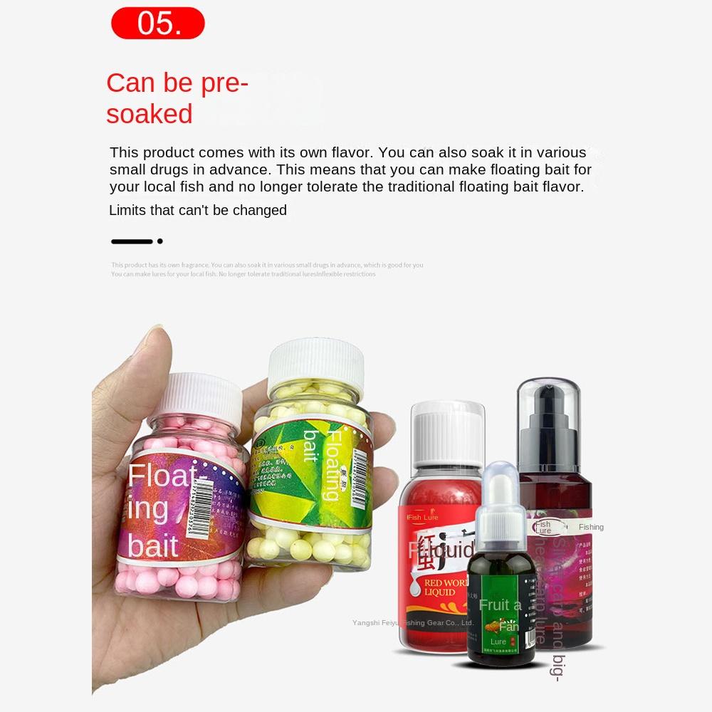 1 Bottle170pcs Foam Fishing Foam Buoyancy Crucian Carp Bait Reusable Fishing  Buoyancy Bait