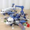 kid transformation air plane Toy set Inertial Aircraft Car Vehicles Music Model DIY Children Boy Educational Toys Christmas Gift