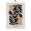 Pósteres y grabados minimalistas nórdicos con líneas abstractas de flores y plantas, arte de pared, pintura en lienzo, imágenes para decoración de sala de estar