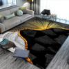 Minimalist Wood Slice Print Rug Non-Slip Decorative Floor Mat Grey & Black Tree Ring Carpet for Living Room Home Decoration
