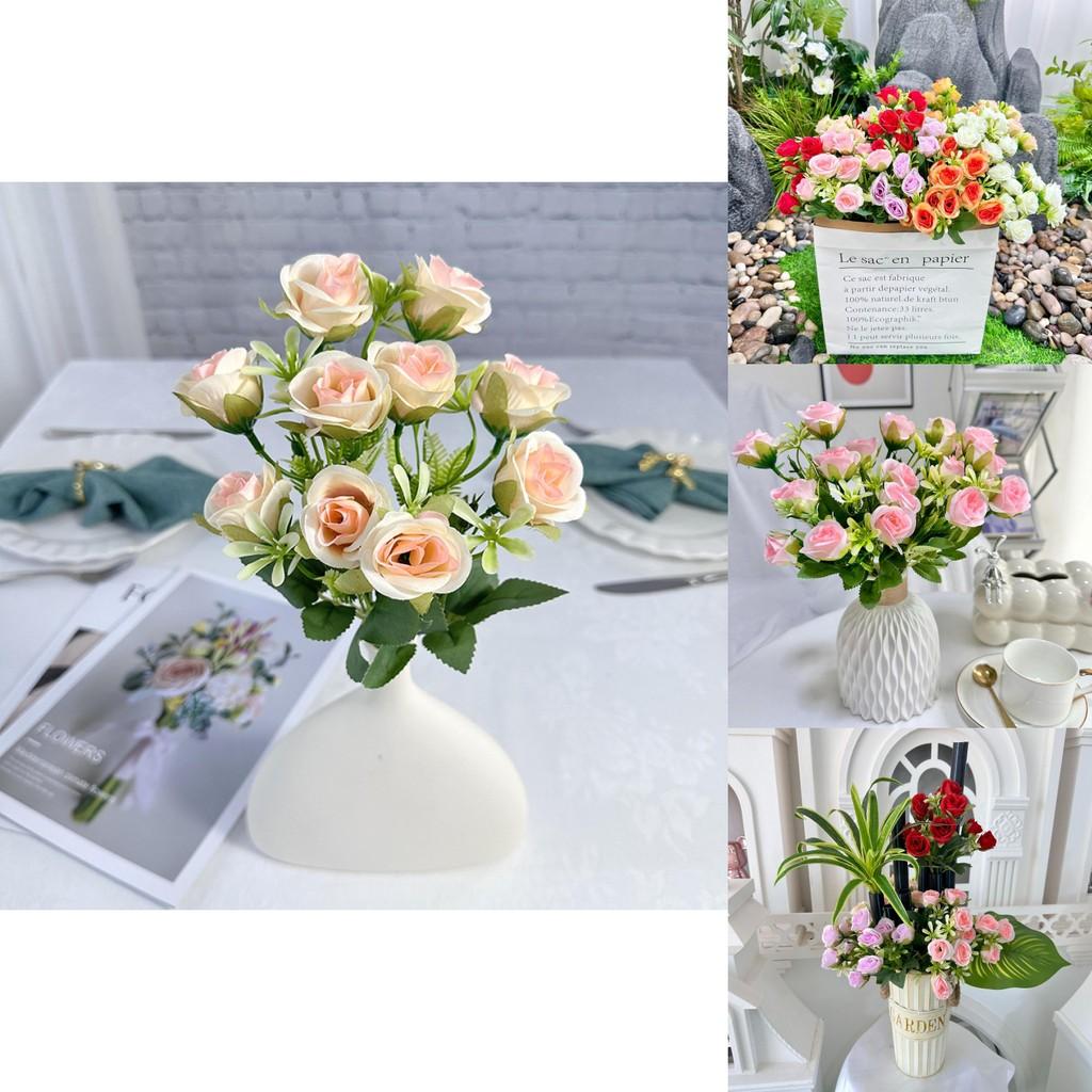 Faux Rose Flowers For Photography Props And Home Decoration With Easy Arrangement And Natural Look