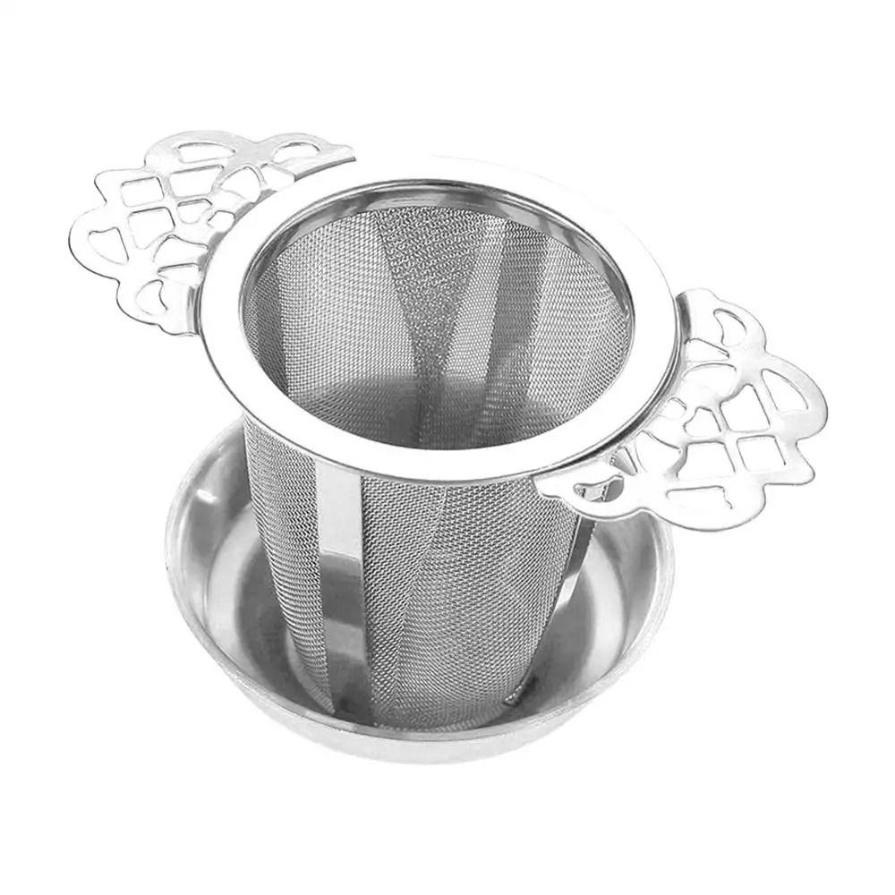 Double-layer Tea Strainers Fine Mesh Coffee Filter Sieve Double Ear Tea Infuser  Steep Loose Leaves