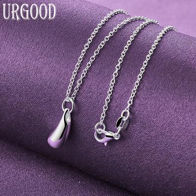 Collier pendentif gouttelette en argent Sterling 925, bijoux de mode de mariage
