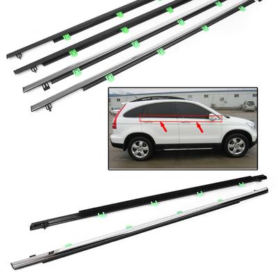 Araba Camları Fitili Yan Kapı Camı Pencere Gümüş Sızdırmazlık Şeridi Hava Şartı Şeritleri Kalıplama Trim Honda CRV 2007-2011 İçin