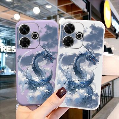 Coque en silicone souple chinoise Loong pour Xiaomi Redmi Note 13 Pro 13C 14T Poco C65 Samsung A55 M35 S24 Huawei Honor 200 iPhone 15 Realme housse antichoc