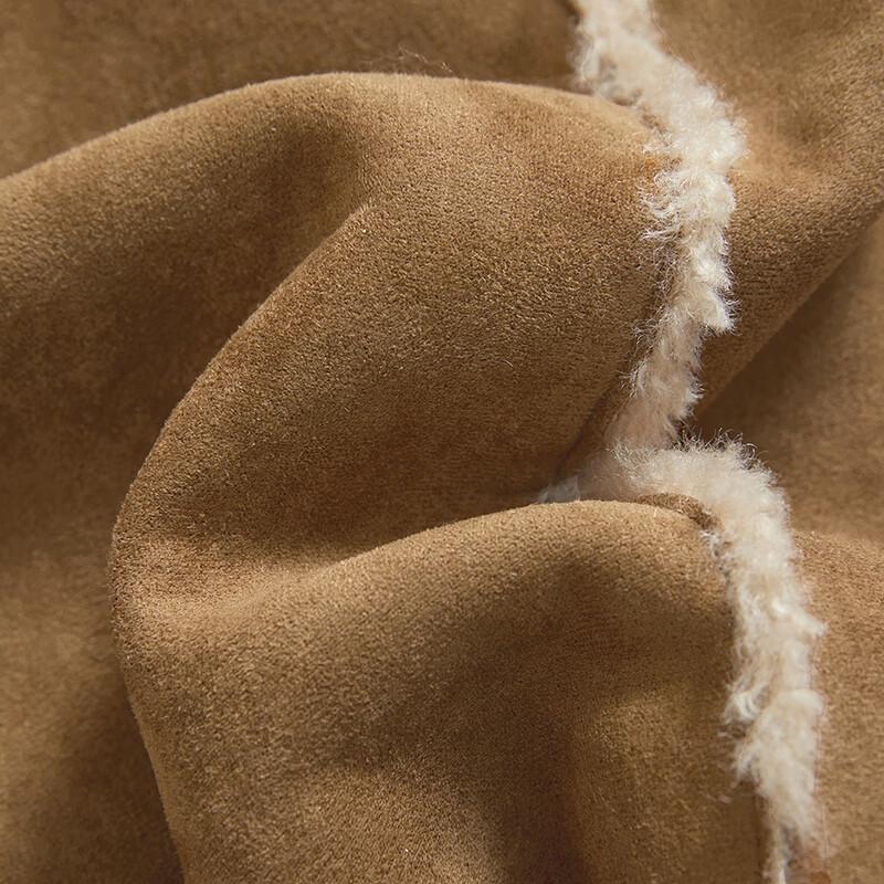 Women's Vintage Granular Fleece Spliced Jacket