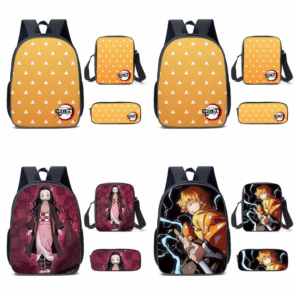 Vielseitiger Cartoon Demon Slayer Blade Rucksack für Schule und Outdoor-Aktivitäten