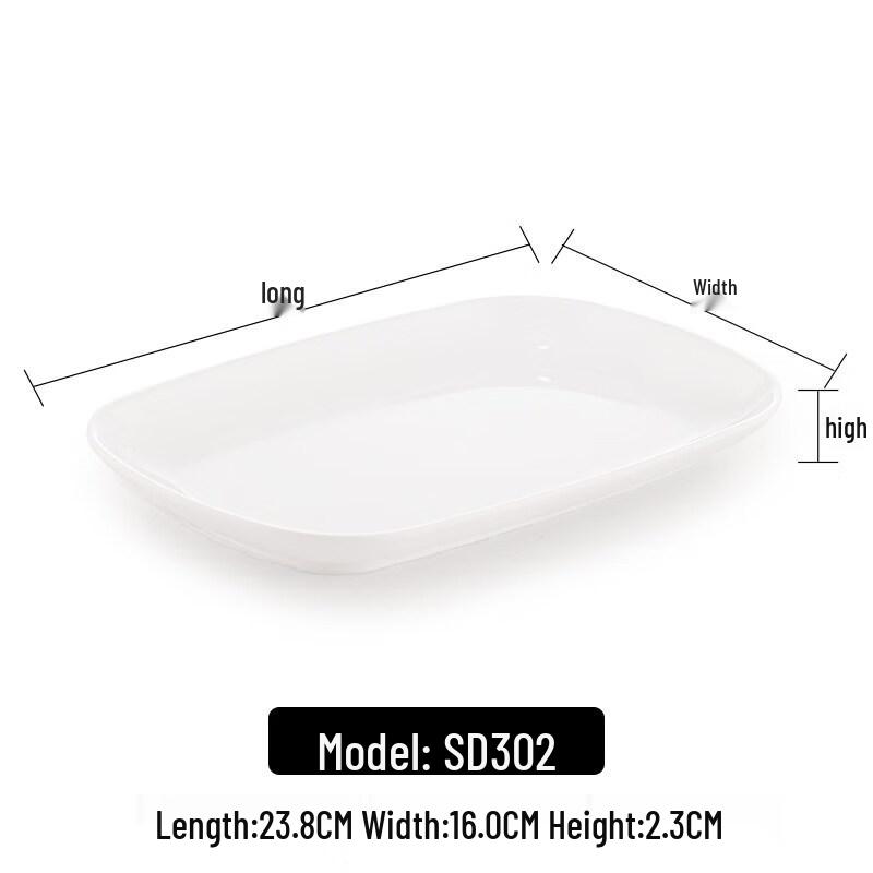 White Melamine Divided Dinner Plate