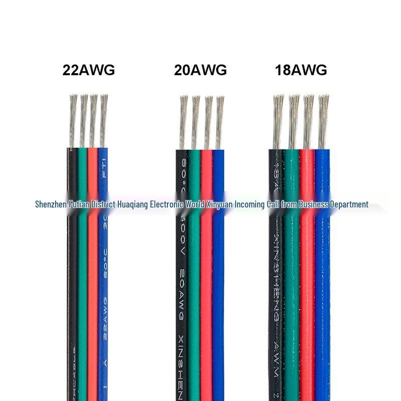 Color Ribbon & Wire LED Strip Low Voltage Extension Cable - 0.3/0.5/0.75 Sq.