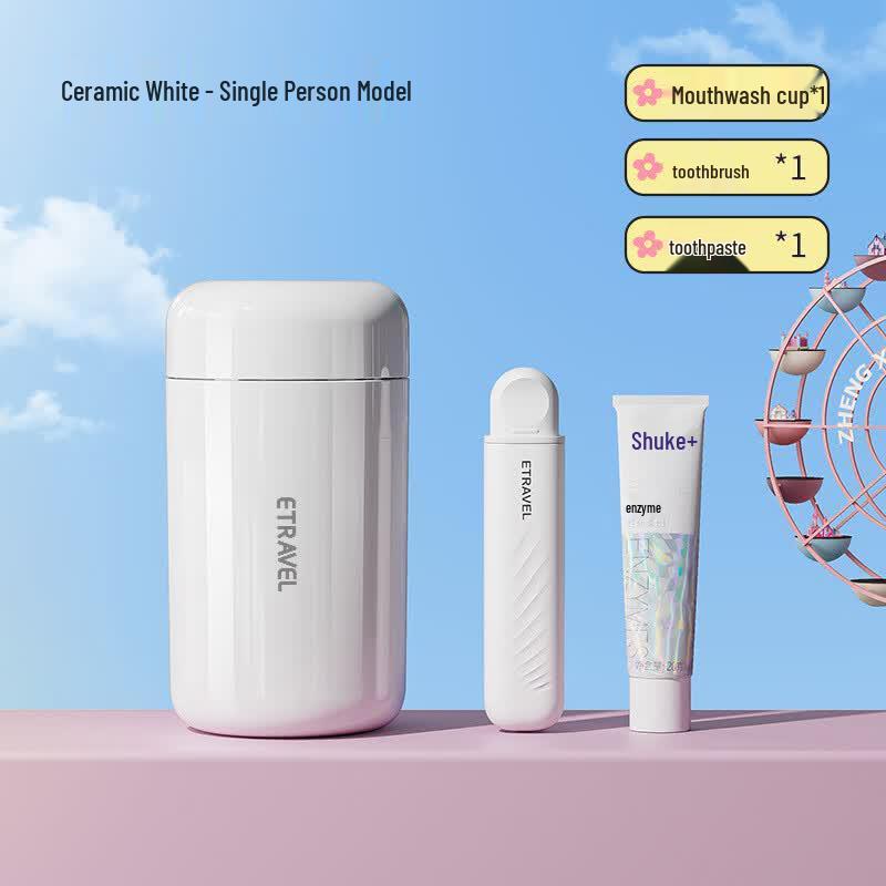 Etravel Portable Travel Wash Set & Mouthwash Cup