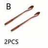 Wooden Stirring Spoons with Long Handles Ideal for Mixing Coffee Tea Iced Beverages and Honey Natural Wood Utensils for Kitchen