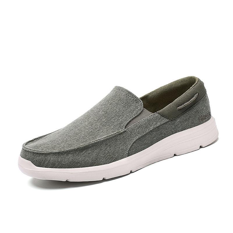 Casual Men's Canvas Shoes Fashion Men's Shoes One Pedal Lazy Cloth Shoes.