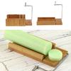 2 Pieces Wooden Soap Cutter with Wire Slicer Making Loaf Silicone Mold