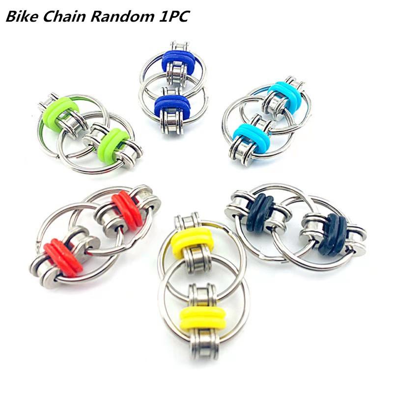 1PC 5 Colors Funny Creative Toys Fidget Toys Bike Chain Fidget Toy for Autism ADHD Stress Hands Funny Toys for Children GXE