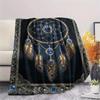 1Pc Dreamcatcher Print Flannel Blanket, High Quality Comfortable for All Seasons, Home Decor, Warmth and Comfort, Perfect for Christmas Gifts W92