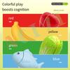 Kid Pretend Play Kitchen Fun Cutting Fruits and Vegetables Food Play House Set Puzzle Education Toys For Kids Boys Girls Gifts