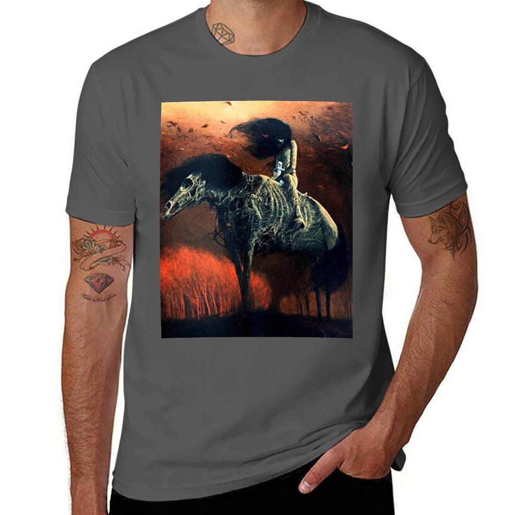 Untitled (Horse Rider) By Zdzisaw Beksiski Tshirt T Shirts With Prints Tshirt