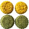 Plastic Mooncake Stamp Cute Flower Shape Mooncake Mold Festival DIY Hand Press Mooncake Cutters Pastry Decorating Gadget