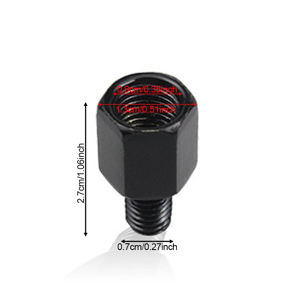 Motorcycle Mirror Adapter M10 M8 10MM 8MM Rearview Mirrors Adapters Conversion Bolt Screws Clockwise Anti-clock Right Left Thread