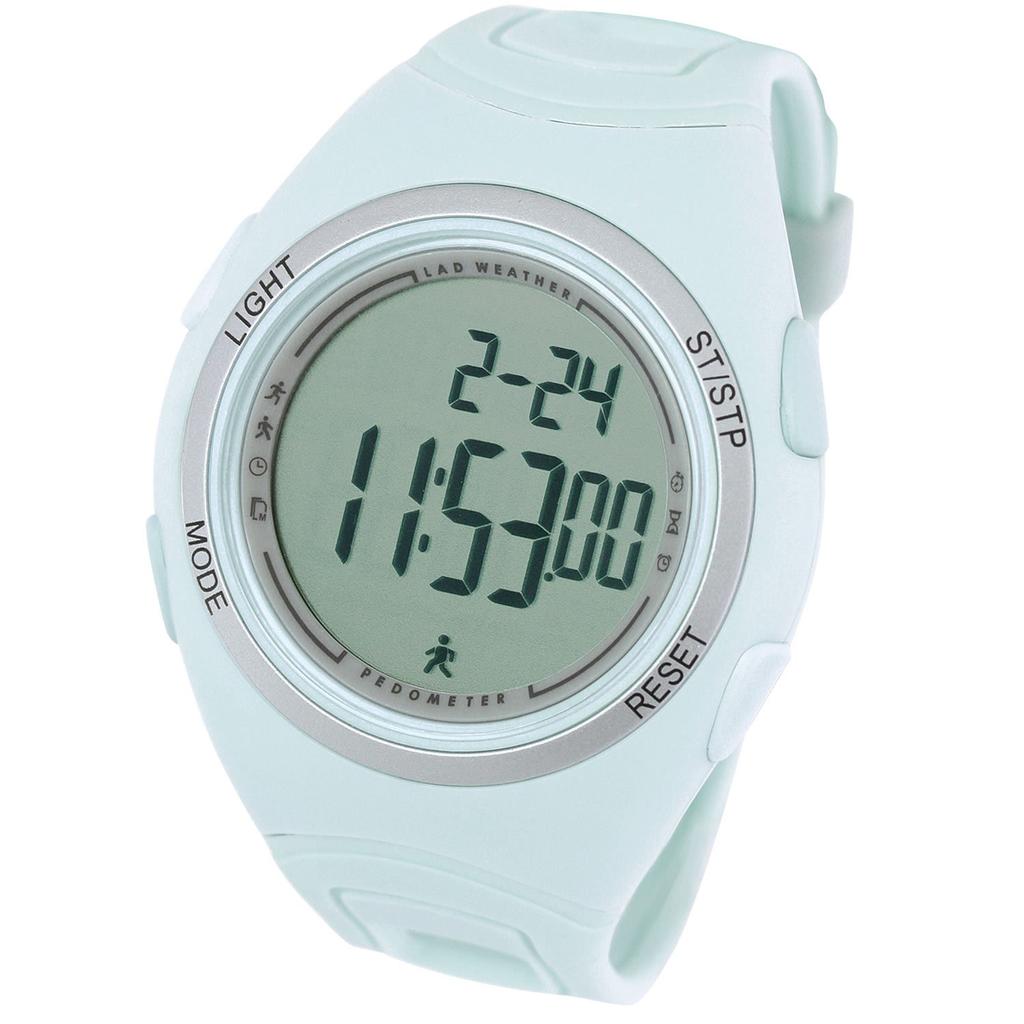 Walking Watch Pedometer Stopwatch Sports Outdoor Watch lad011 [LAD WEATHER] (Type A/Bluegrass)