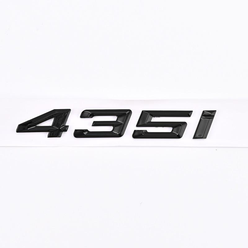 Compatible Emblem for 2020-2023 BMW 4 Series 420i, 425i, 430i, and 440i - Modified Rear Displacement Badge