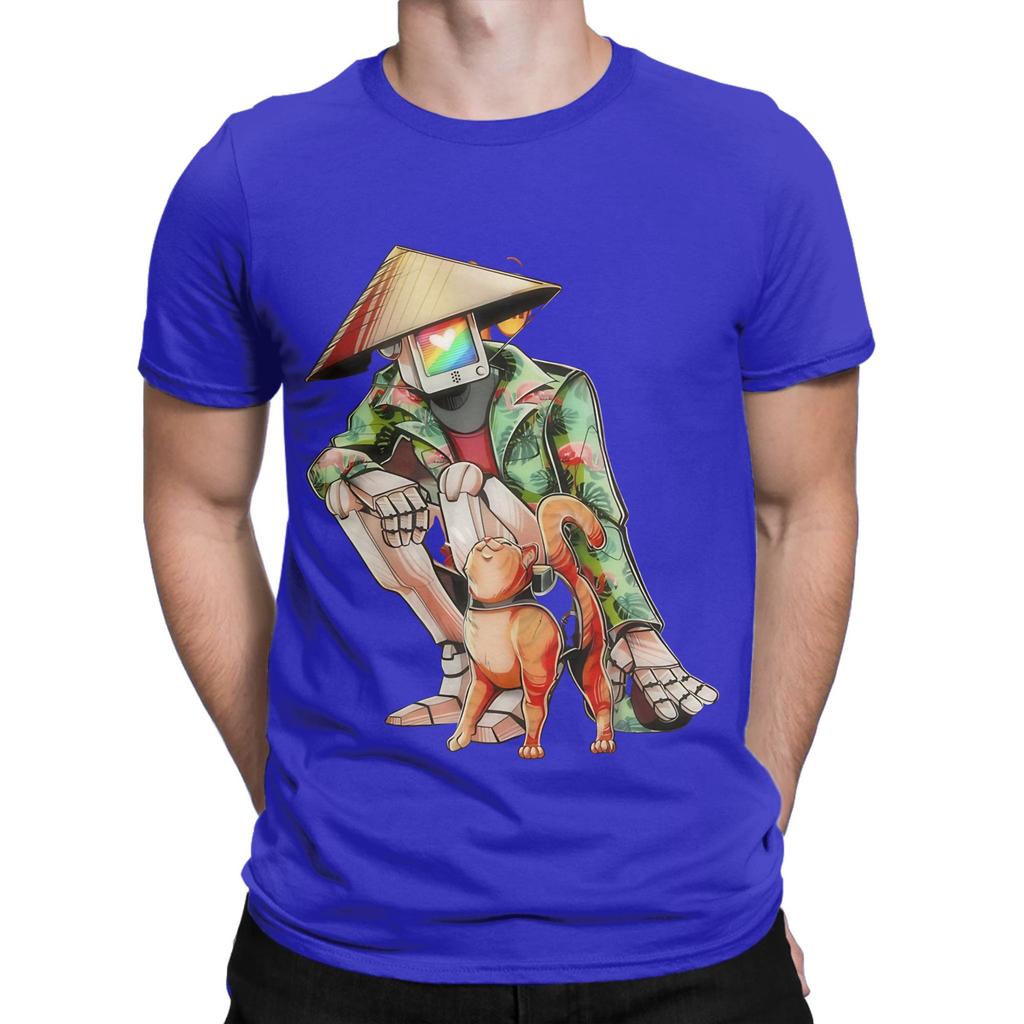 Stray Game Characters Novelty 100 Cotton TShirt Stray Tees Tops For Unisex