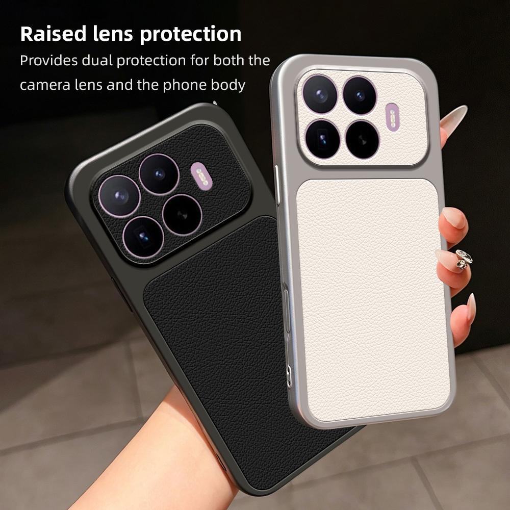 For Xiaomi 17 Case Xiaomi 17T Cover Xiaomi 17T Pro Leather Case Luxury Lens Protection Case Protect Matte Leather Back Cover